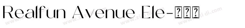 Realfun Avenue Ele字体转换
